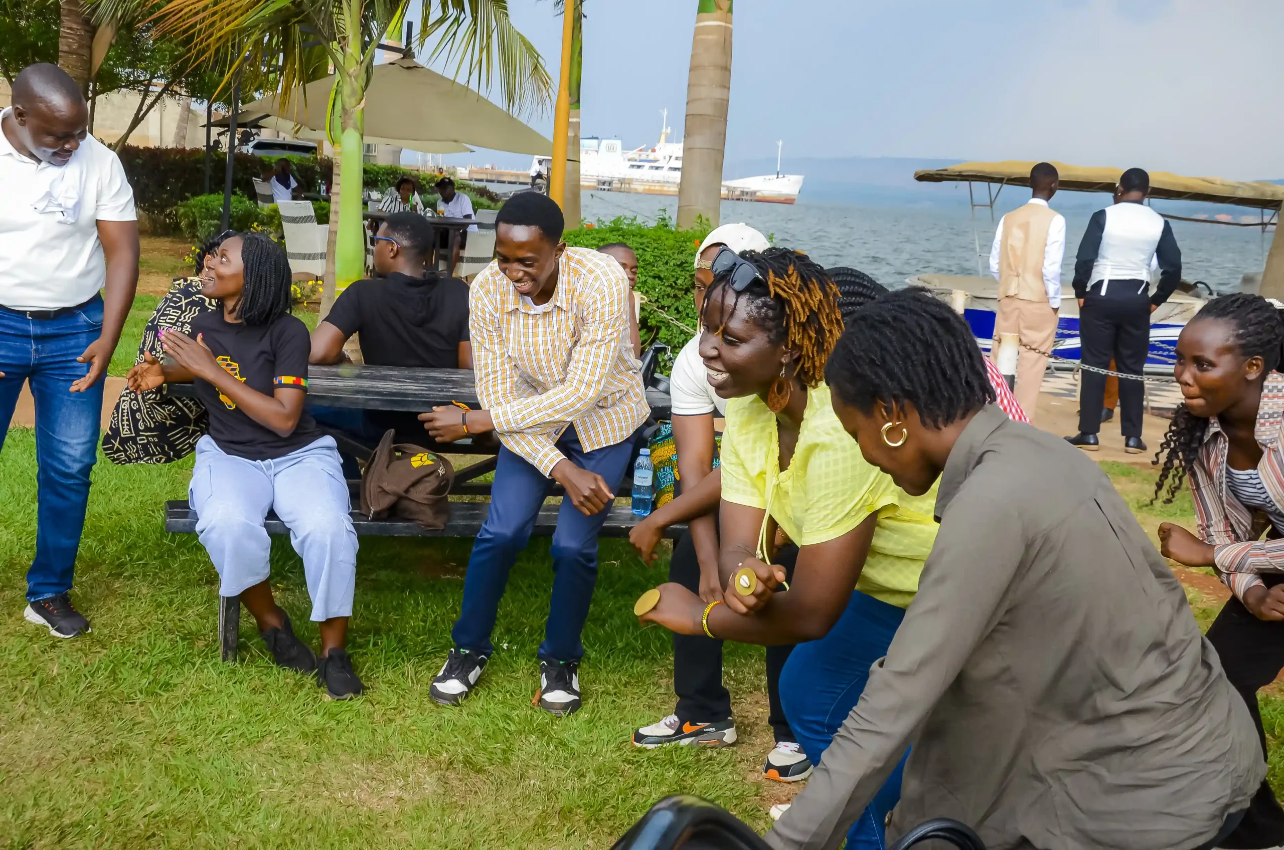 Edwin with Chevening youths
