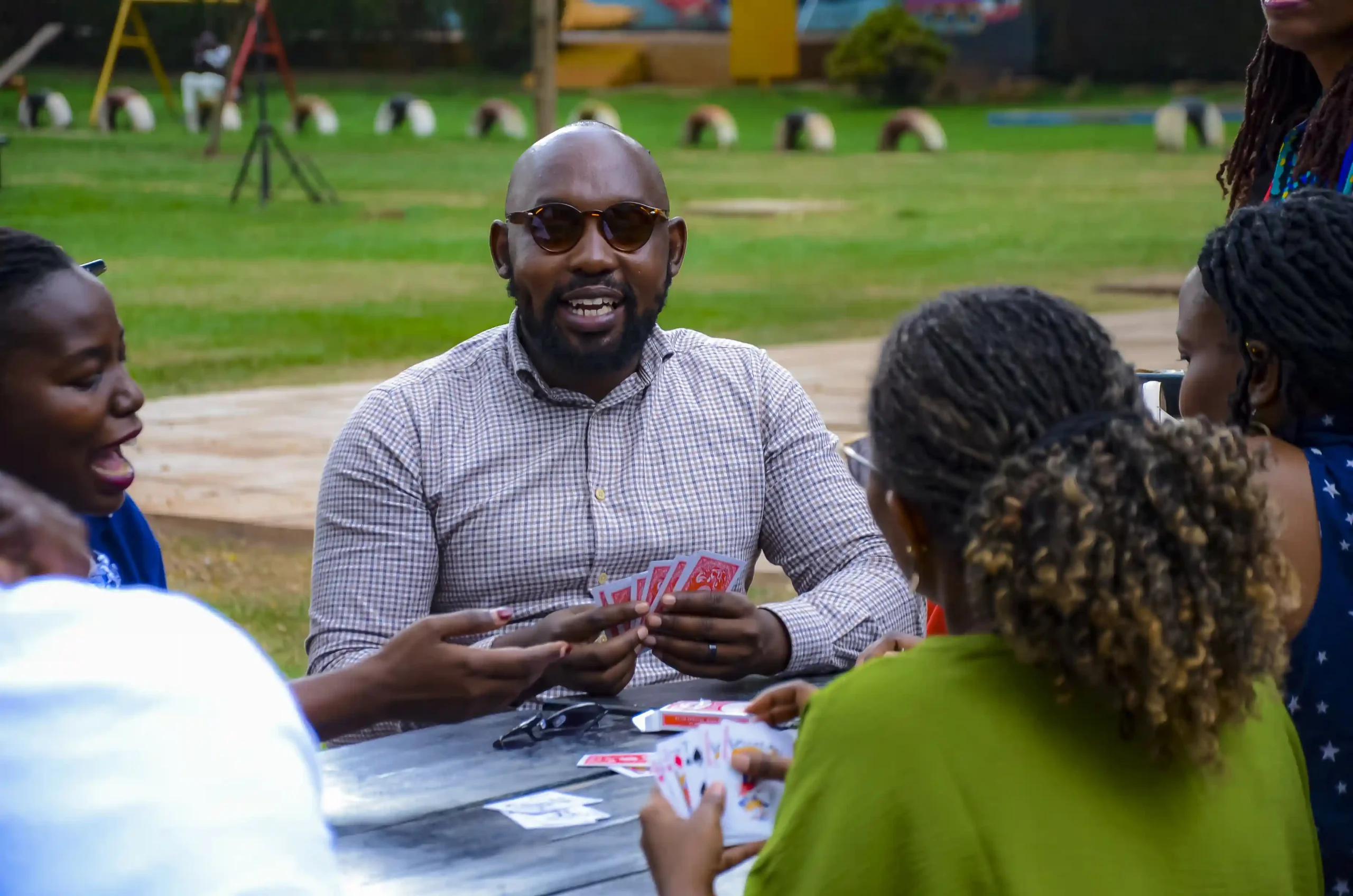 Playing Matatu with chevening uganda